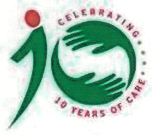 10 Celebrating 10 Years Of Care(device) Device mark 2173124 Trademark
