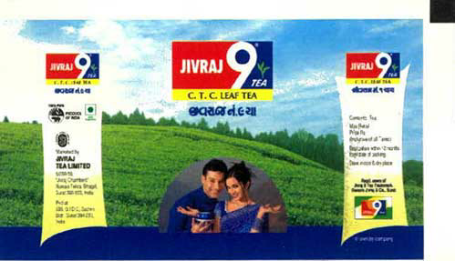 Jivraj 9 [label] Device mark 1216845 Trademark