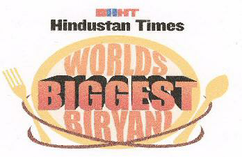 Worlds Biggest Biryani With Device Of Spoon And Fog Device mark 1607000 Trademark