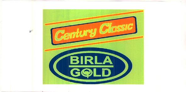 Century Classic Birla Gold Device mark 2837800 Trademark