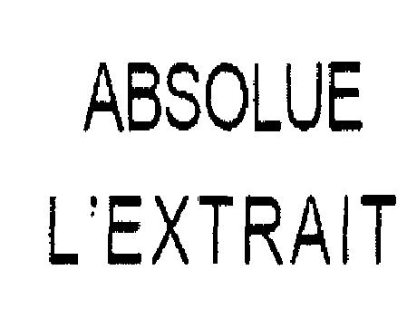 Absolue L`extrait (device) Device mark 2216572 Trademark