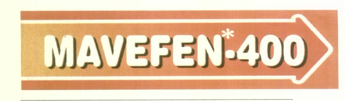 Mavefen-400 (arrow Ccombined With A Letter) ( Label) Device mark 1442357 Trademark
