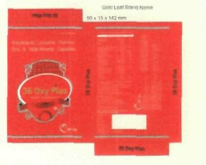 36 Oxy Plus (label) Device mark 2446618 Trademark
