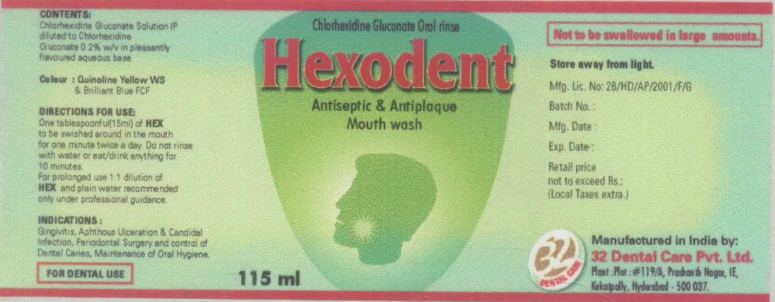 Hexodent Device mark 1061226 Trademark