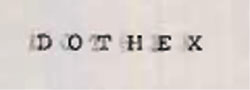 Dothex Device mark 814723 Trademark