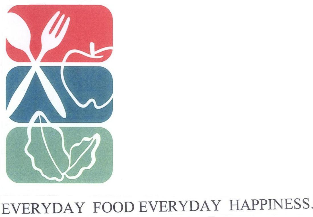 Everyday Food Everyday Happiness (label) Device mark 1668017 Trademark