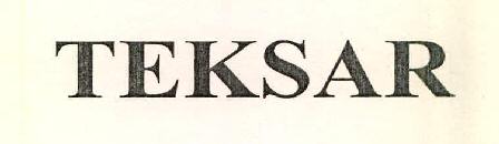 Teksar Device mark 2758292 Trademark