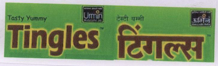Tingles With Lebal Device mark 1667339 Trademark