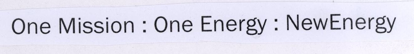 One Mission : One Energy : Newenergy Device mark 1780972 Trademark