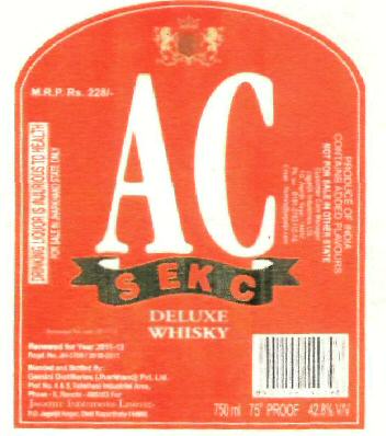 Ac Sekc (label) Device mark 2396430 Trademark