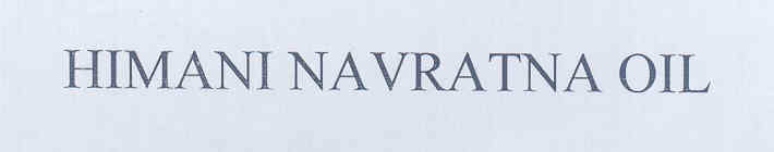 Himani Navaratna Oil Device mark 1665633 Trademark