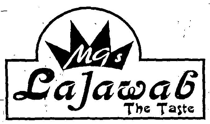 Mg's Lajawab (label) Device mark 1421293 Trademark