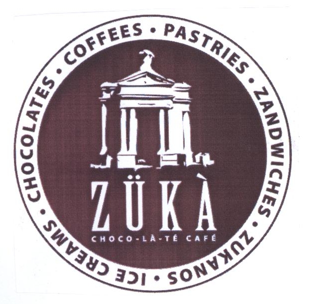 Zuka Choco-la-te Cafe Device mark 2320728 Trademark