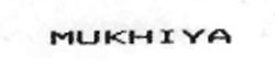 Mukhiya Device mark 1093977 Trademark