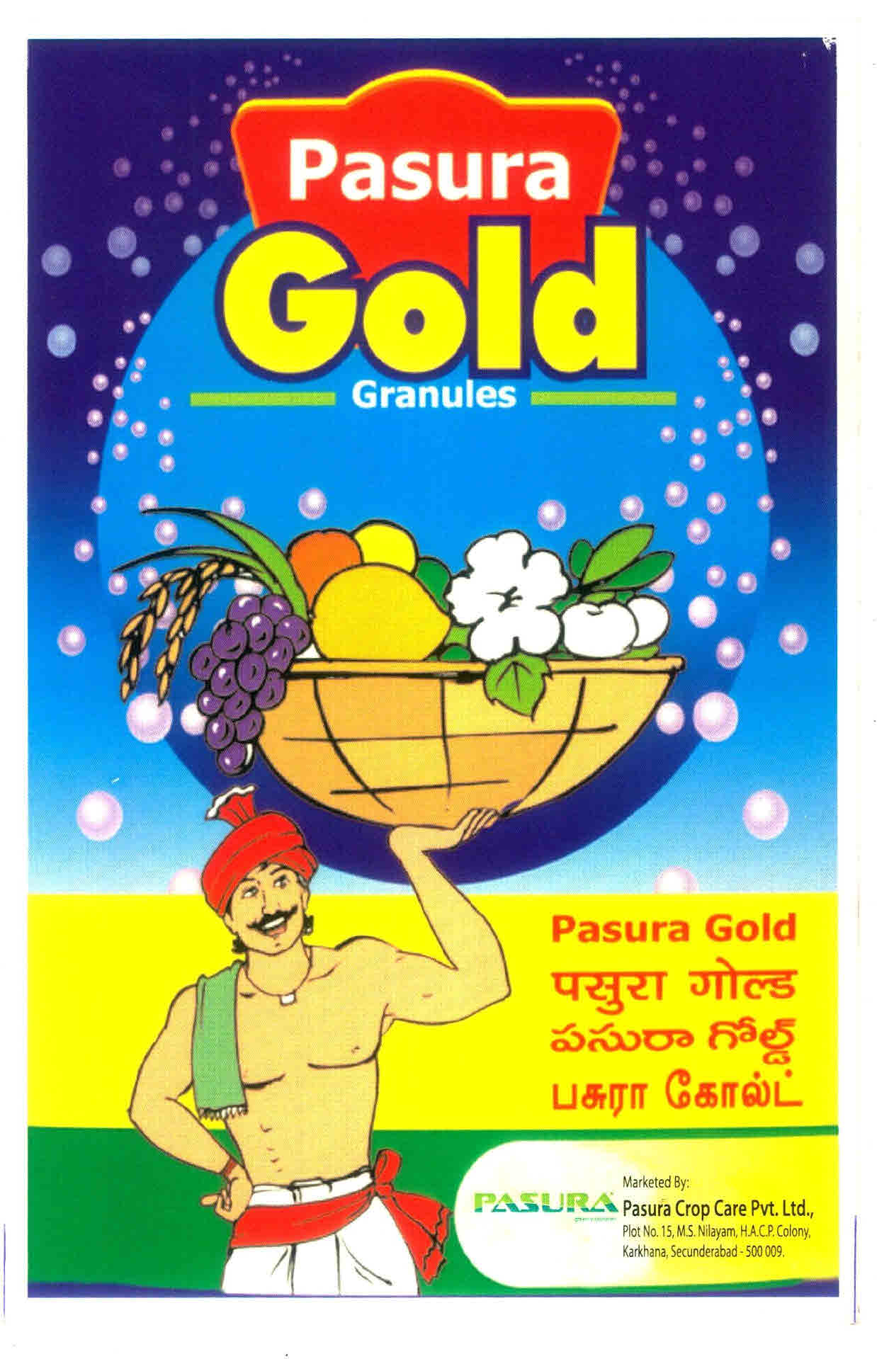 Pasura Gold Granules Device mark 2969865 Trademark