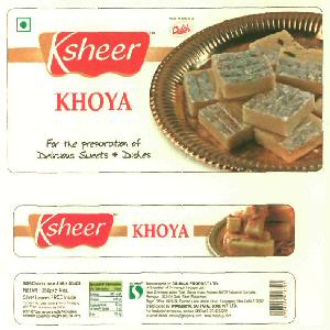 Ksheer Khoya (device) Device mark 2612776 Trademark
