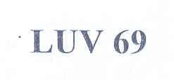 Luv 69 (device) Device mark 1756065 Trademark