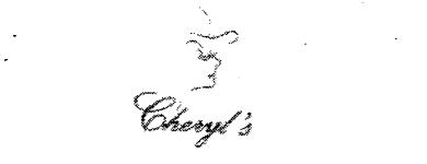 Cheryl's Device mark 626530 Trademark
