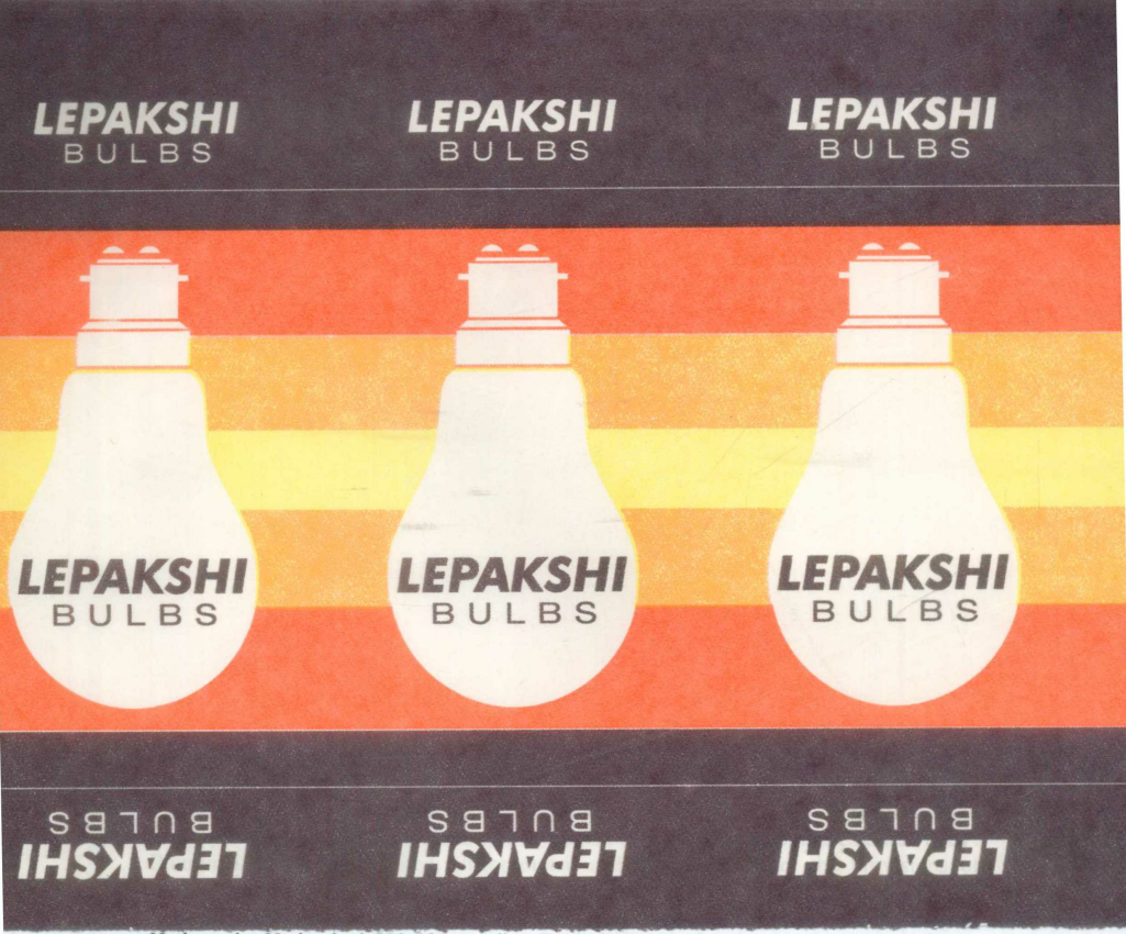 Lepakshi Bulbs (label) Device mark 1131629 Trademark