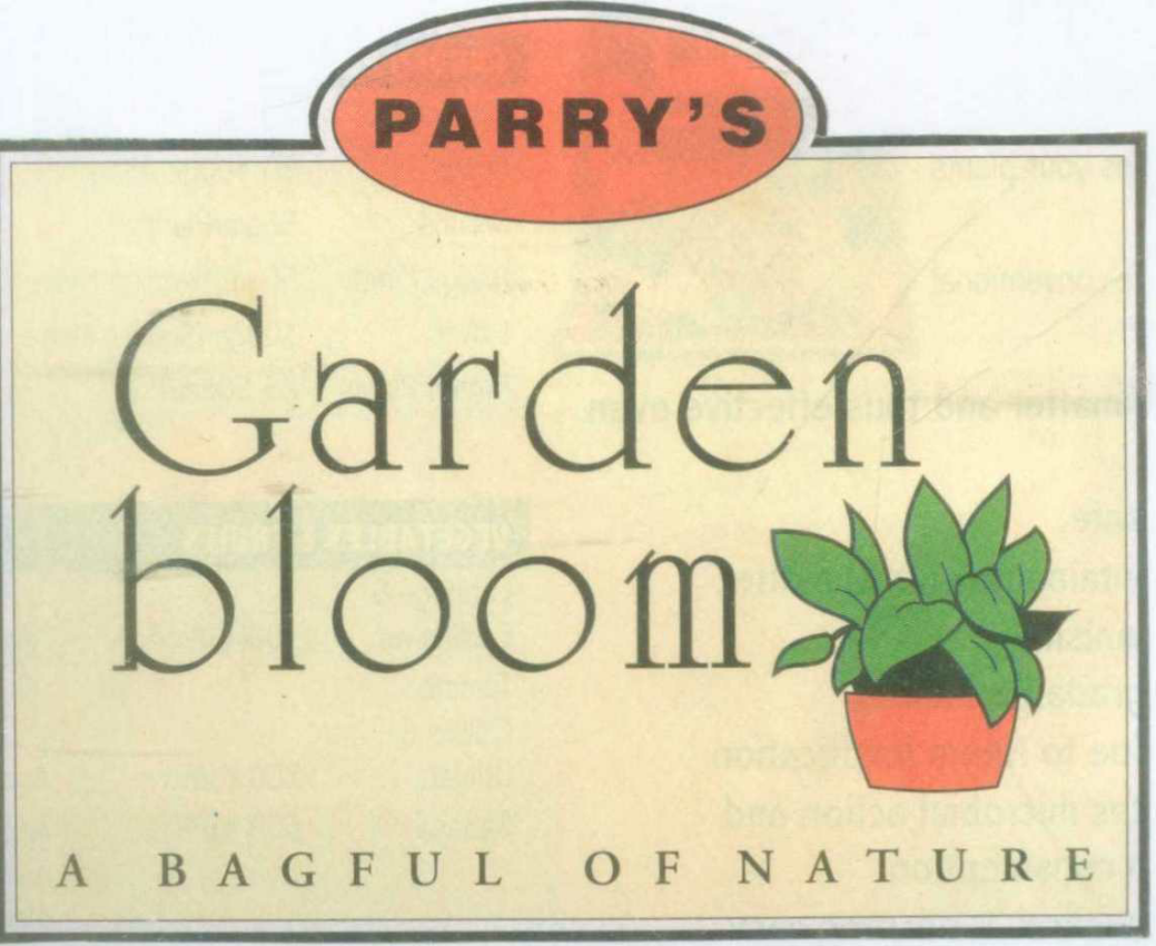 Parrys Garden Bloom (label) Device mark 1116280 Trademark