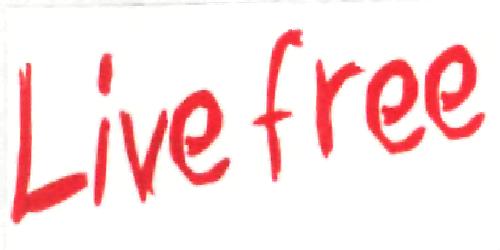 Live Free (label) Device mark 2228082 Trademark