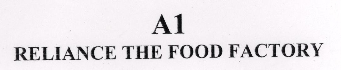 A1 Reliance The Food Factory Device mark 1450819 Trademark