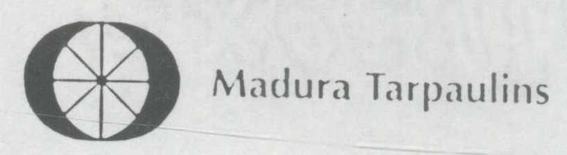 Madura Tarpaulins (logo) Device mark 734193 Trademark