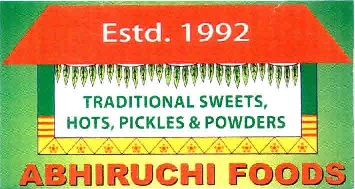 Traditional Sweets, Hots, Pickles & Powders Abhiruchi Foods Estd. 1992 Device mark 2832832 Trademark