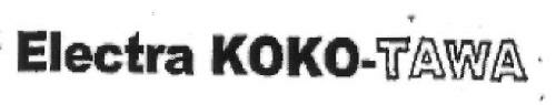 Electra Koko-tawa (label) Device mark 2631648 Trademark