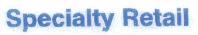 Specialty Retail (letter Written In Special Form) Device mark 1466237 Trademark