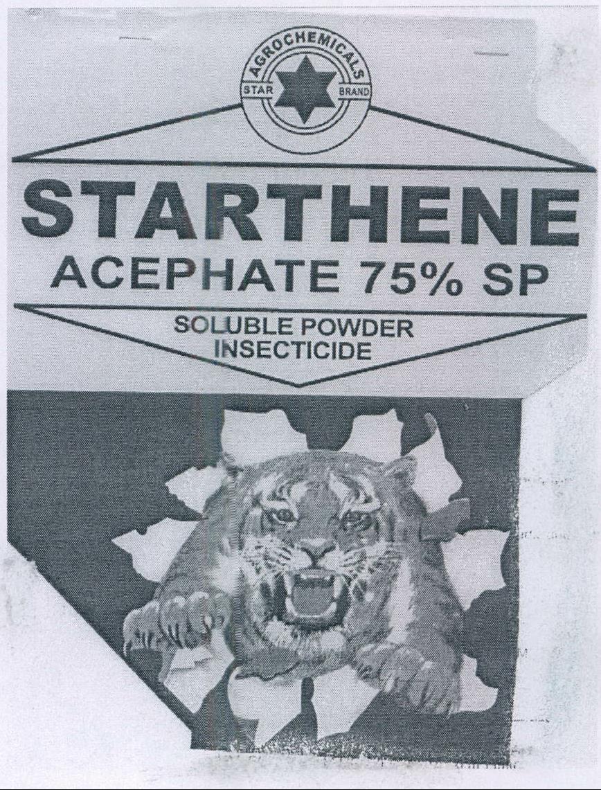 Starthene Acephate 75% Sp (lable) Device mark 1284788 Trademark