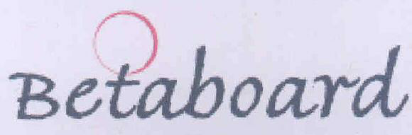 Betaboard (label) Device mark 1686855 Trademark