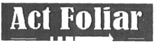 Act Foliar (label) Device mark 1625832 Trademark