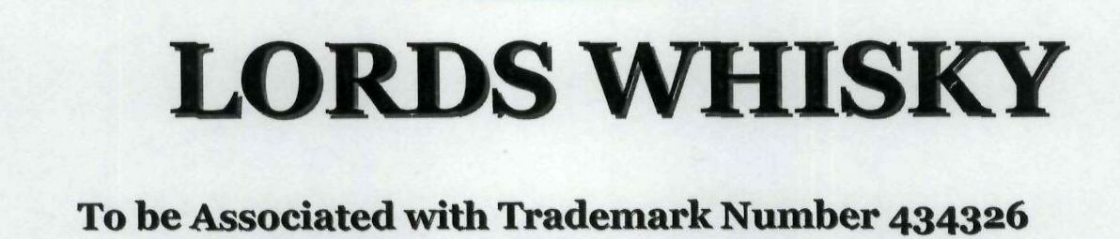 Lords Whisky Device mark 1941855 Trademark