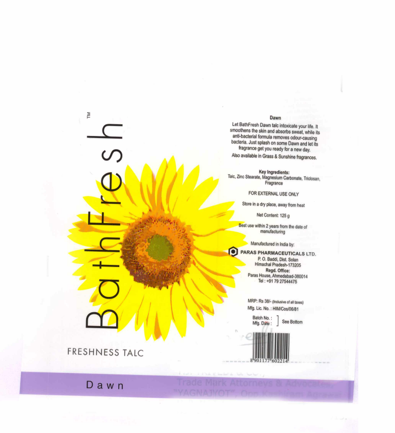 Bath Fresh (device) Device mark 1546362 Trademark