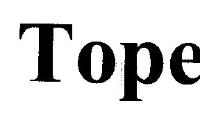 Tope ( Label) Device mark 1408339 Trademark