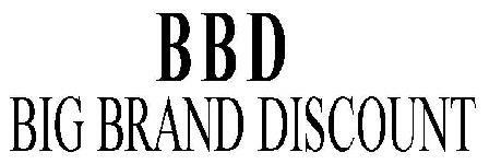 Bbd Big Brand Discount (with Label) Device mark 1982478 Trademark