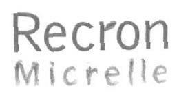 Recron Micrelle (label) Device mark 1621912 Trademark