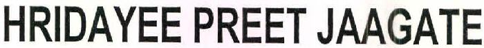 Hridayee Preet Jaagate Device mark 2750138 Trademark