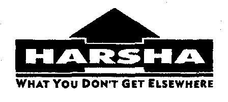 Harsha What You Don't Get Elsewhere. Device mark 1000679 Trademark