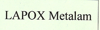 Lapox Metalam Device mark 1680354 Trademark