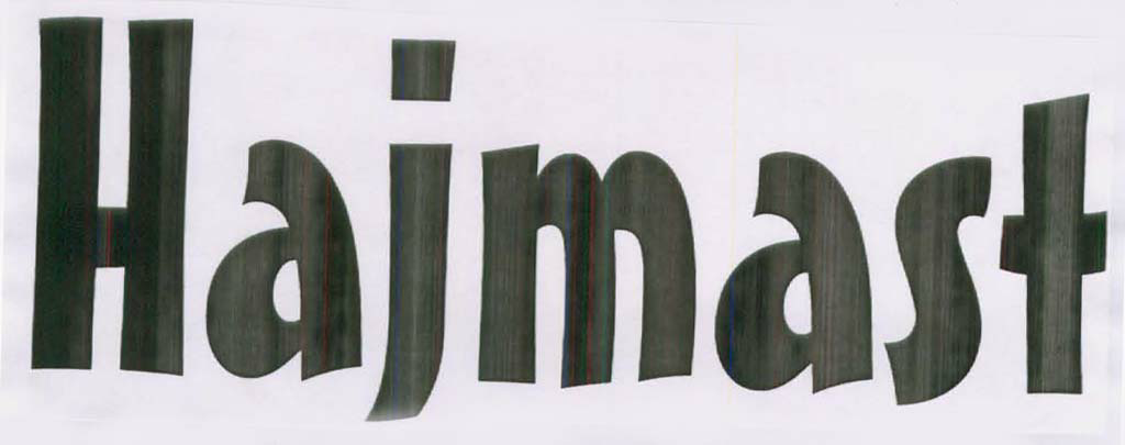 Hajmast(lable) Device mark 1411834 Trademark