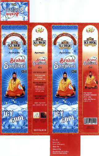 Brahm Sanjivni Oil With Label Device mark 1611175 Trademark