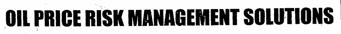 Oil Price Risk Management Solutions Device mark 1327429 Trademark