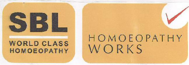 Sbl World Class Homoeopathy With Label Device mark 1608138 Trademark