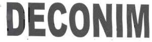 Deconim [lable] Device mark 1159186 Trademark