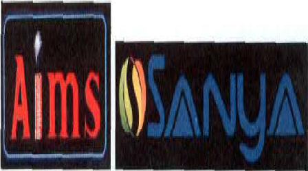 Aims Sanya (with Device) Device mark 2094058 Trademark