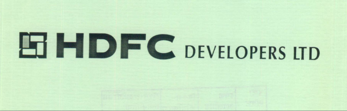 Hdfc Developers Ltd. Device mark 2062391 Trademark