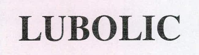 Lubolic Device mark 2236309 Trademark