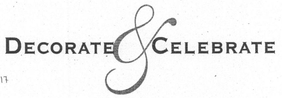 Decorate & Celebrate (label) Device mark 1633919 Trademark